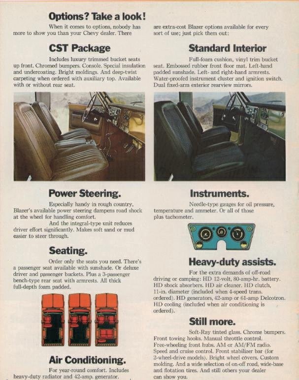 1972 Chevrolet Blazer Brochure Page 1